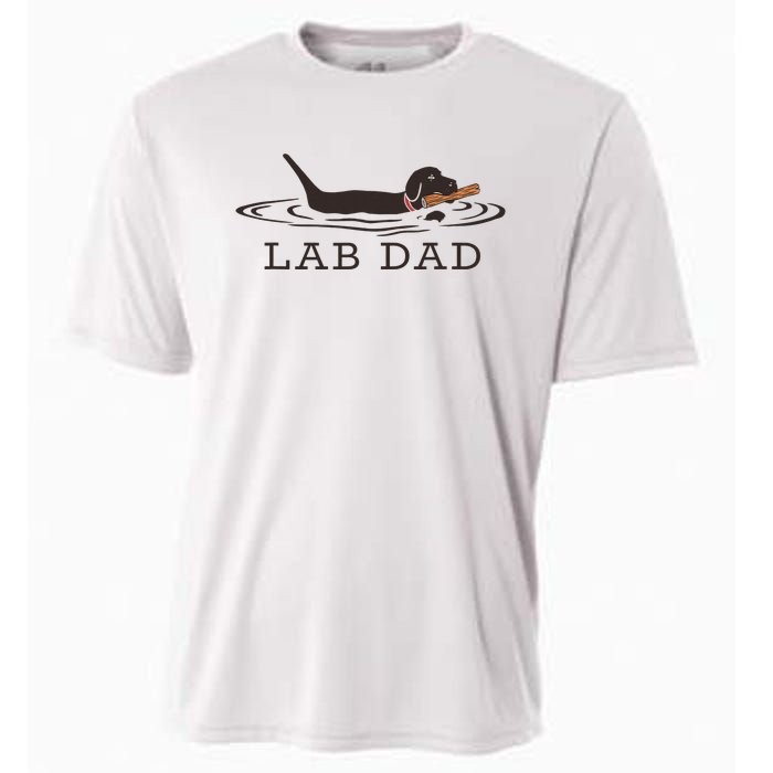 Lab Dad Labrador Retriever Dog Owner Cooling Performance Crew T-Shirt