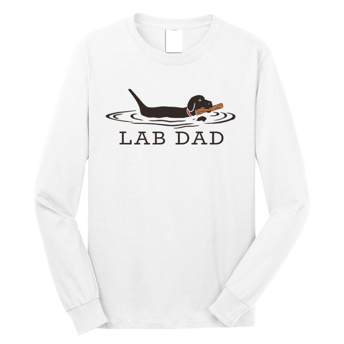 Lab Dad Labrador Retriever Dog Owner Long Sleeve Shirt