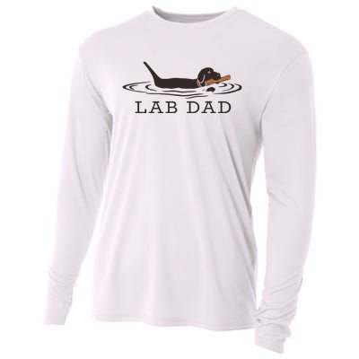 Lab Dad Labrador Retriever Dog Owner Cooling Performance Long Sleeve Crew