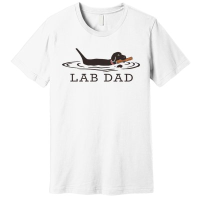 Lab Dad Labrador Retriever Dog Owner Premium T-Shirt