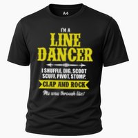 Linedance Dancer Line Dancer Rock Music Dancer Gift Cooling Performance Crew T-Shirt
