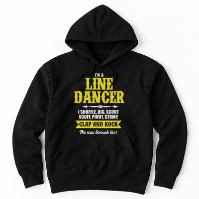 Linedance Dancer Line Dancer Rock Music Dancer Gift Hoodie
