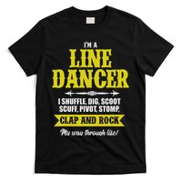 Linedance Dancer Line Dancer Rock Music Dancer Gift T-Shirt