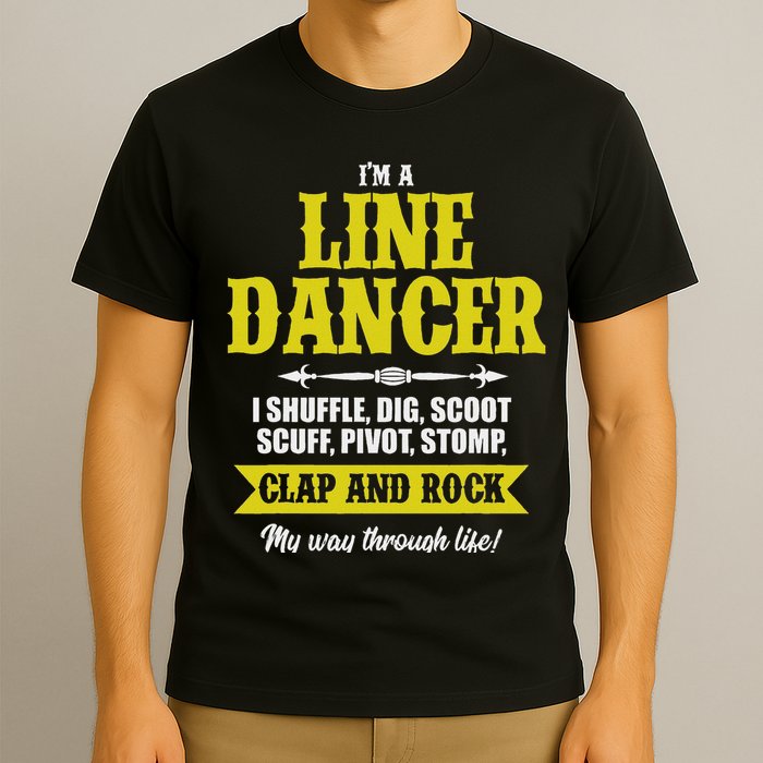 Linedance Dancer Line Dancer Rock Music Dancer Gift T-Shirt