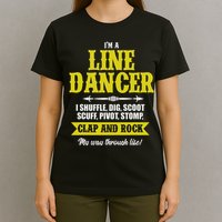 Linedance Dancer Line Dancer Rock Music Dancer Gift T-Shirt