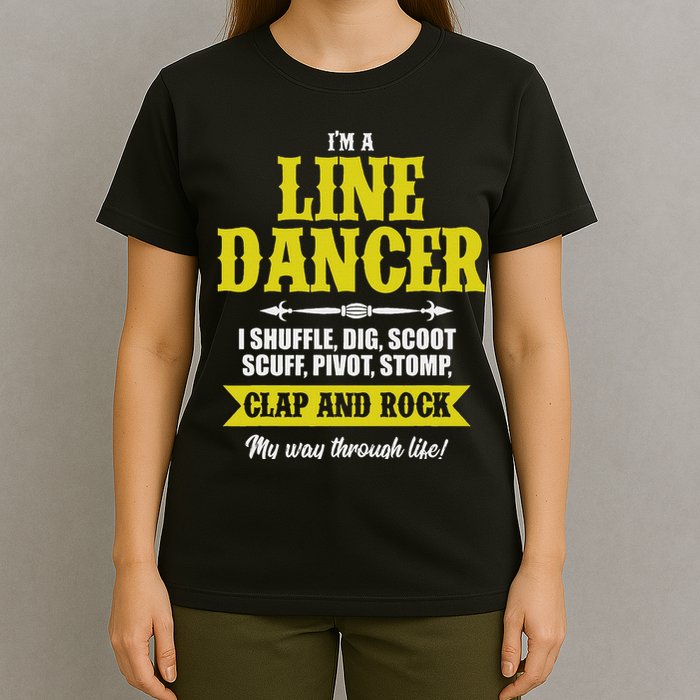 Linedance Dancer Line Dancer Rock Music Dancer Gift T-Shirt