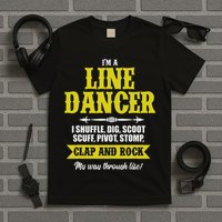 Linedance Dancer Line Dancer Rock Music Dancer Gift T-Shirt