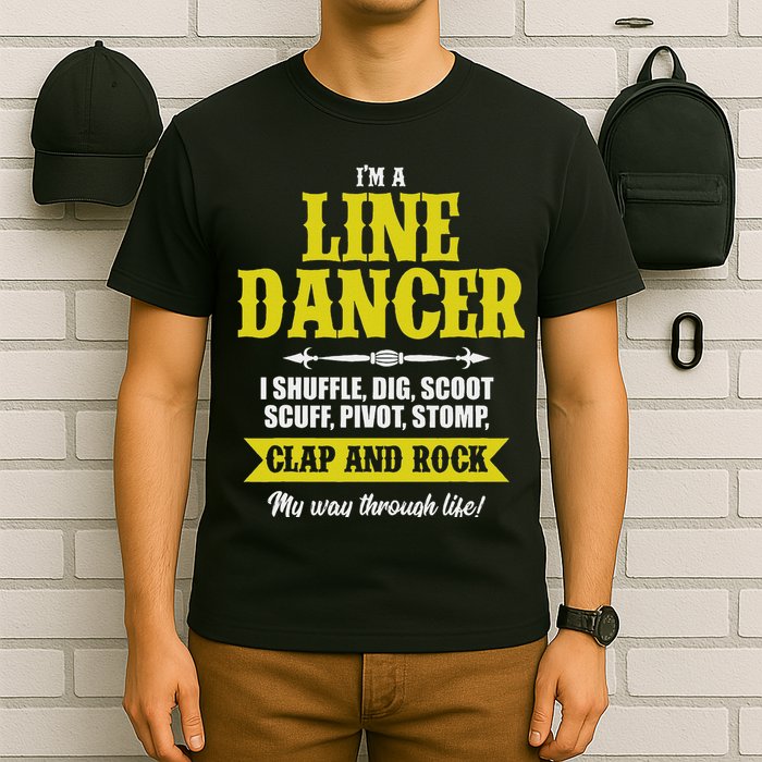 Linedance Dancer Line Dancer Rock Music Dancer Gift T-Shirt