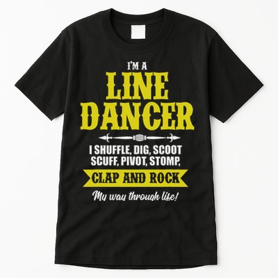 Linedance Dancer Line Dancer Rock Music Dancer Gift Tall T-Shirt