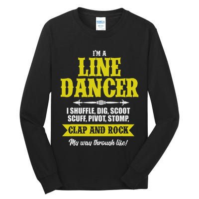 Linedance Dancer Line Dancer Rock Music Dancer Gift Tall Long Sleeve T-Shirt