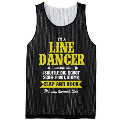 Linedance Dancer Line Dancer Rock Music Dancer Gift Mesh Reversible Basketball Jersey Tank