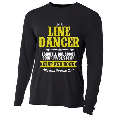 Linedance Dancer Line Dancer Rock Music Dancer Gift Cooling Performance Long Sleeve Crew