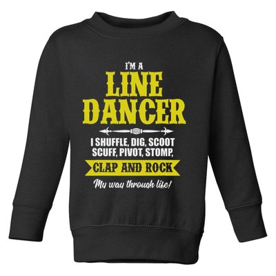 Linedance Dancer Line Dancer Rock Music Dancer Gift Toddler Sweatshirt