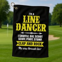 Linedance Dancer Line Dancer Rock Music Dancer Gift Golf Towel