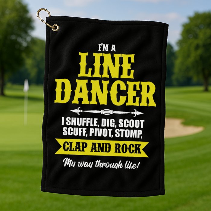 Linedance Dancer Line Dancer Rock Music Dancer Gift Golf Towel