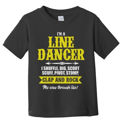 Linedance Dancer Line Dancer Rock Music Dancer Gift Toddler T-Shirt