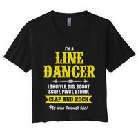 Linedance Dancer Line Dancer Rock Music Dancer Gift Women's Crop Top Tee