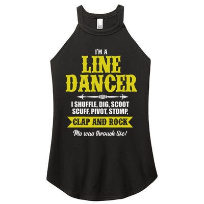 Linedance Dancer Line Dancer Rock Music Dancer Gift Women's Perfect Tri Rocker Tank