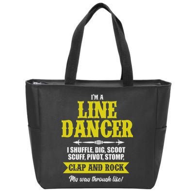 Linedance Dancer Line Dancer Rock Music Dancer Gift Zip Tote Bag