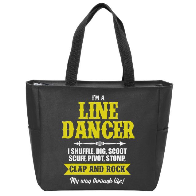 Linedance Dancer Line Dancer Rock Music Dancer Gift Zip Tote Bag