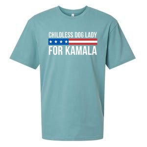 Less Dog Lady For Kamala Gift Sueded Cloud Jersey T-Shirt