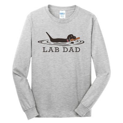 Lab Dad Labrador Retriever Dog Owner Tall Long Sleeve T-Shirt