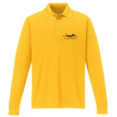 Lab Dad Labrador Retriever Dog Owner Performance Long Sleeve Polo