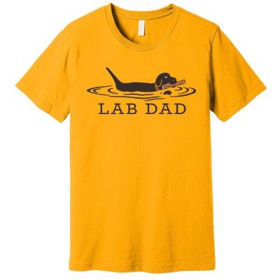 Lab Dad Labrador Retriever Dog Owner Premium T-Shirt