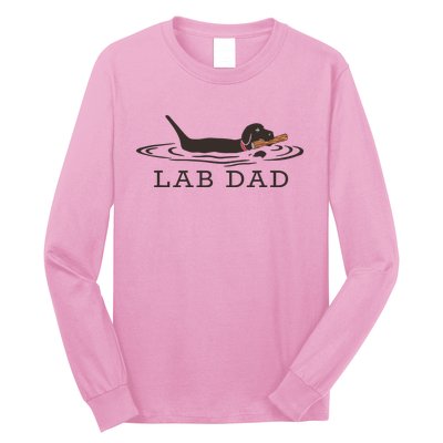 Lab Dad Labrador Retriever Dog Owner Long Sleeve Shirt