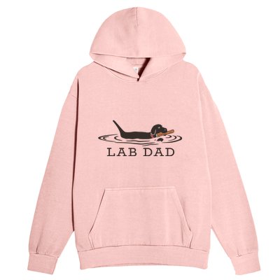 Lab Dad Labrador Retriever Dog Owner Urban Pullover Hoodie