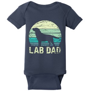 Lab Dad Labrador Baby Bodysuit