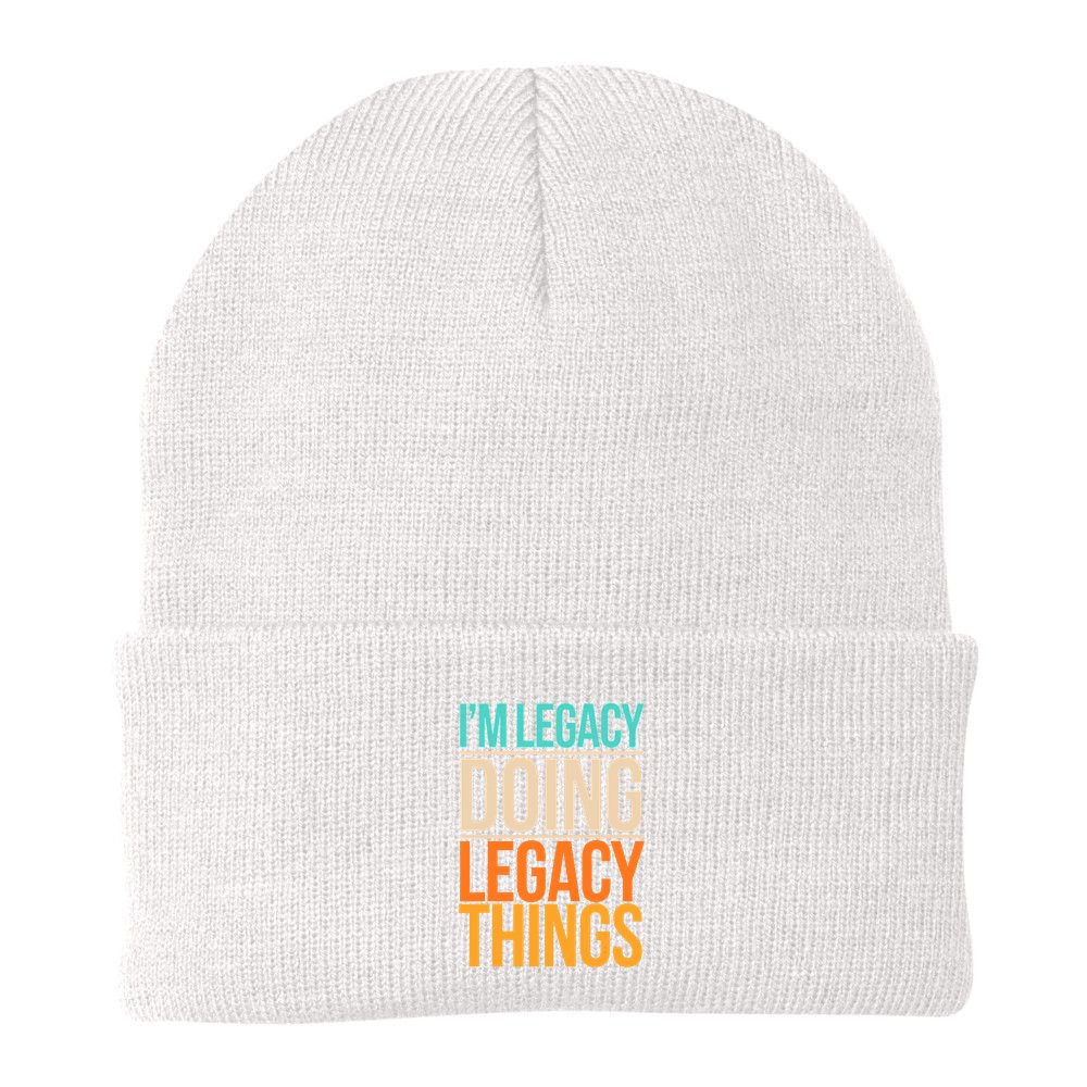 Legacy Doing Legacy Things Funny Family Reunion Gift Beanie