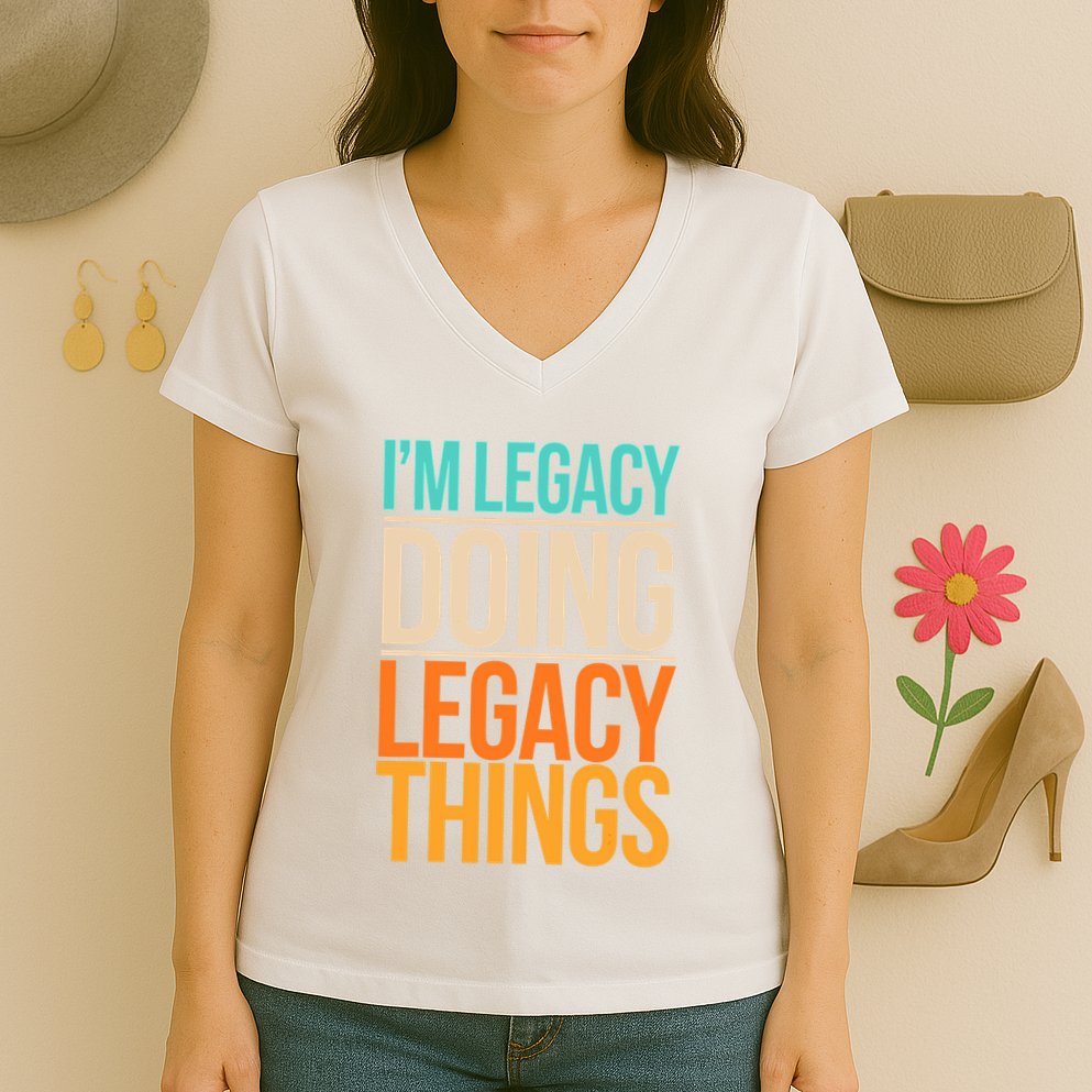 Legacy Doing Legacy Things Funny Family Reunion Gift Women's V-Neck T-Shirt