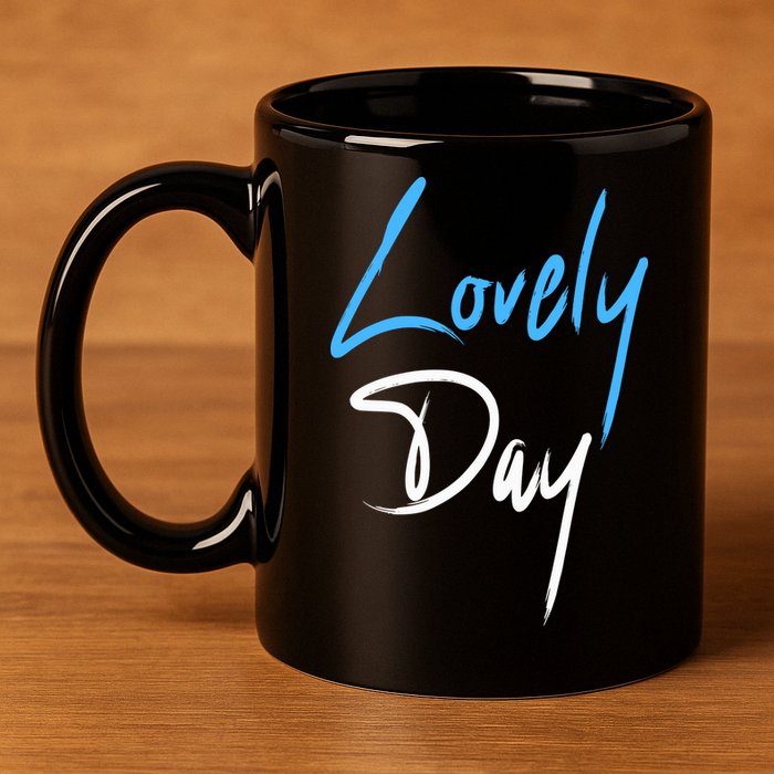 Lovely Day 11oz C Handle Ceramic Mug