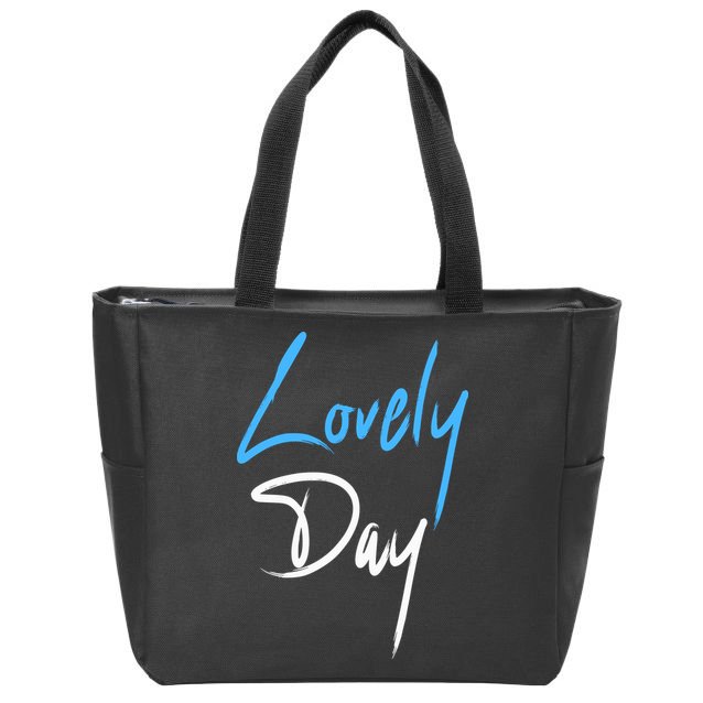 Lovely Day Zip Tote Bag