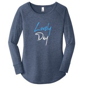 Lovely Day Women's Perfect Tri Tunic Long Sleeve Shirt