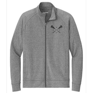 Lax Dad Lacrosse For Lacrosse Player Stretch Full-Zip Cadet Jacket