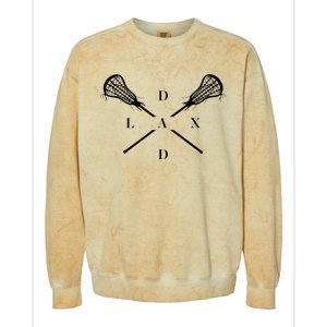 Lax Dad Lacrosse For Lacrosse Player Colorblast Crewneck Sweatshirt