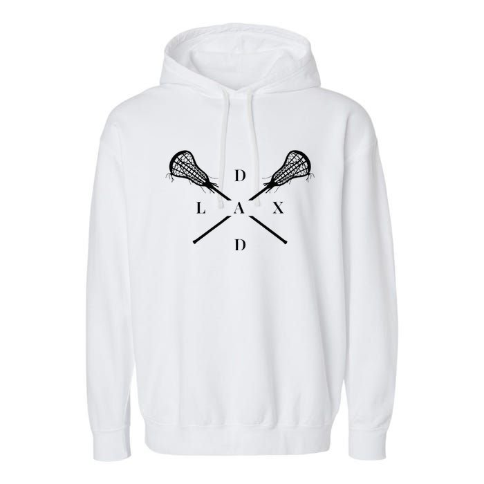 Lax Dad Lacrosse For Lacrosse Player Garment-Dyed Fleece Hoodie