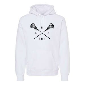 Lax Dad Lacrosse For Lacrosse Player Premium Hoodie