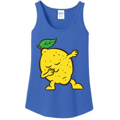 Lemon Dabbing Lemon Fruit Love Lemons Gift Ladies Essential Tank