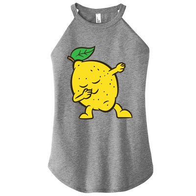 Lemon Dabbing Lemon Fruit Love Lemons Gift Women’s Perfect Tri Rocker Tank