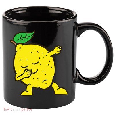 Lemon Dabbing Lemon Fruit Love Lemons 11oz C Handle Ceramic Mug