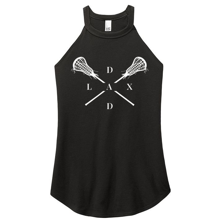 Lax Dad Lacrosse For Lacrosse Dad Women's Perfect Tri Rocker Tank