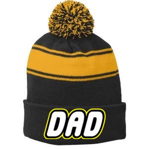 Lego Dad Stripe Pom Pom Beanie