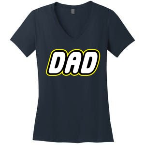 Lego Dad Women's V-Neck T-Shirt