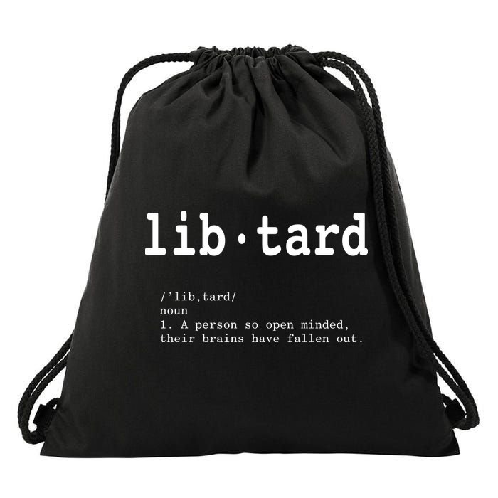 Libtard Definition Drawstring Bag
