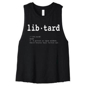 Libtard Definition Women's Racerback Cropped Tank