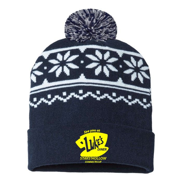 Lukes Diner USA-Made Snowflake Beanie