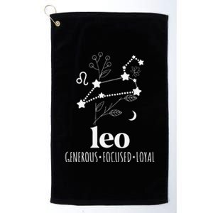 Leo Definition Leo Zodiac Sign Leo Birthday Platinum Collection Golf Towel